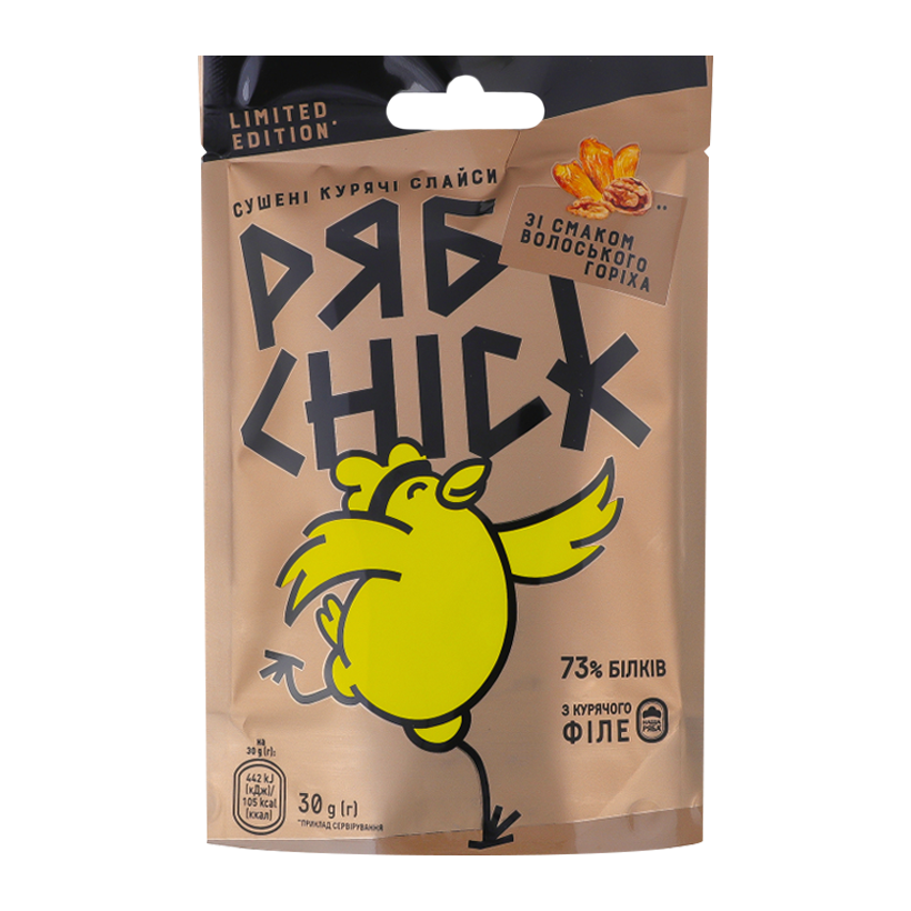 Слайсы РябChick Куриные со Вкусом Грецкого Ореха 30g - Retromagaz