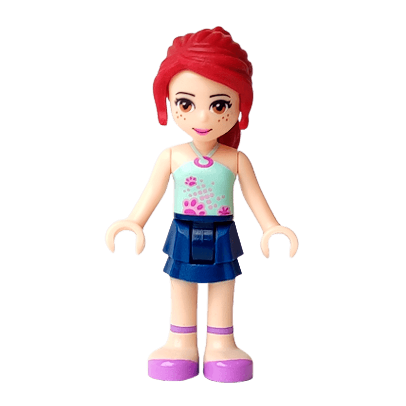 Фігурка Lego Girl Mia Dark Blue Layered Skirt Friends frnd005 Б/У - Retromagaz