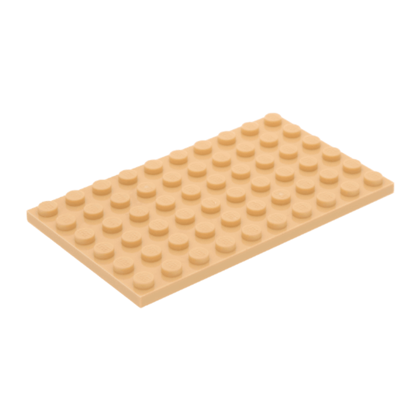 Пластина 4шт Lego Обычная 6 x 10 3033 4218966 4624185 Tan Б/У - Retromagaz