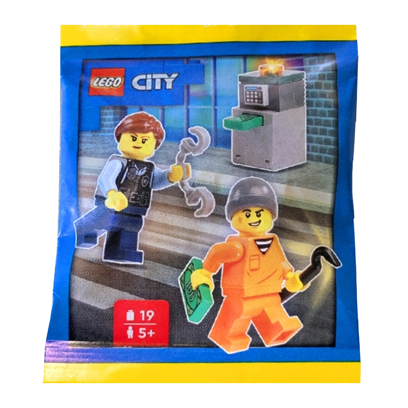 Конструктор Lego Фигурка Police Chase Paper Bag City 952501 cty1699 cty1826 Новый - Retromagaz