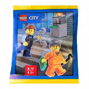Конструктор Lego Фигурка Police Chase Paper Bag City 952501 cty1699 cty1826 Новый - Retromagaz