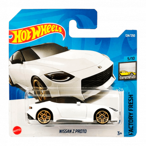 Машинка Базовая Hot Wheels Nissan Z Proto Factory Fresh 1:64 HCX34 White - Retromagaz
