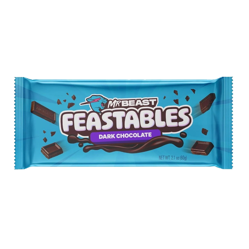 Батончик MrBeast Feastables Dark Chocolate King Size 60g - Retromagaz