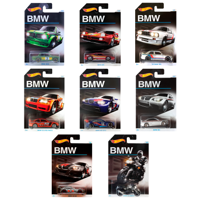 Набір Тематична Машинка Hot Wheels BMW 2016-1 8шт - Retromagaz