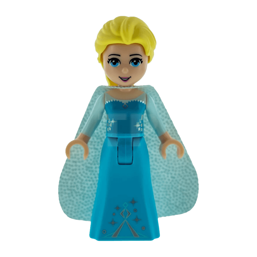 Фигурка Lego Disney Elsa Sparkly Light Aqua Cape Friends dp035 Б/У - Retromagaz