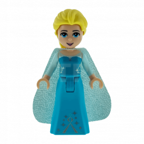 Фигурка Lego Disney Elsa Sparkly Light Aqua Cape Friends dp035 Б/У