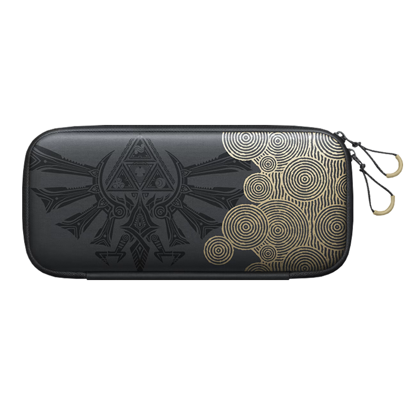 Чехол Твердый Nintendo Switch OLED Model с Защитной Пленкой The Legend of Zelda: Tears of the Kingdom Edition Black Новый - Retromagaz