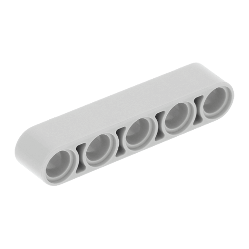 Technic 20шт Lego Балка Толстая Прямая 1 x 5 32316 4211651 Light Bluish Grey Б/У - Retromagaz