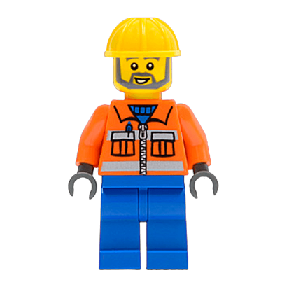 Фигурка Lego 973pb0263 Worker City Construction tls035 Б/У - Retromagaz