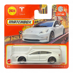 Машинка Большой Город Matchbox Tesla Model 3 Metro 1:64 HVN50 White