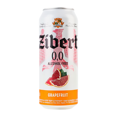 Пиво Безалкогольне Zibert Grapefruit 0% 500ml - Retromagaz