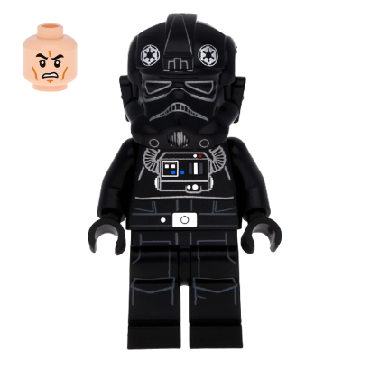 Фігурка Lego Tie Fighter Pilot Light Nougat Head with Face Pattern Star Wars Імперія sw0543 Б/У - Retromagaz
