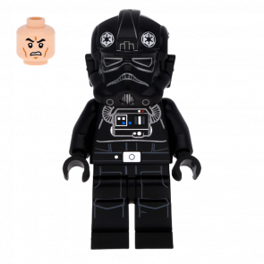 Фігурка Lego Tie Fighter Pilot Light Nougat Head with Face Pattern Star Wars Імперія sw0543 Б/У
