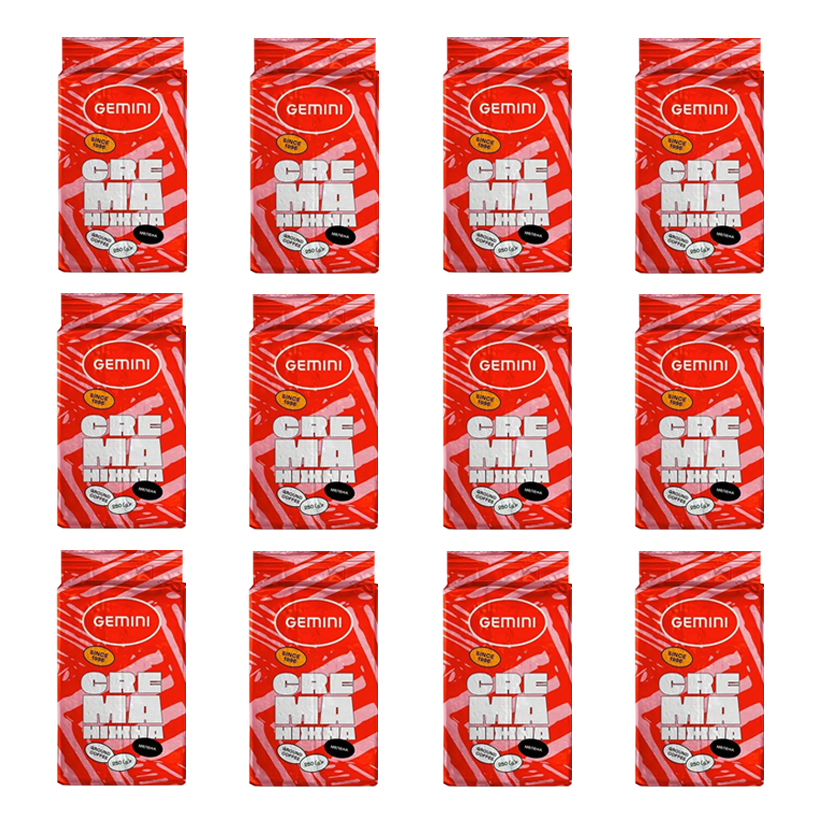 Набор Кофе Молотый 12шт Gemini Crema 250g - Retromagaz