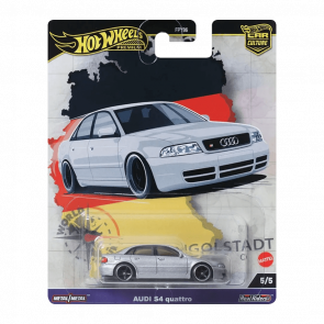 Машинка Premium Hot Wheels Audi S4 Quattro World Tour 1:64 HRV81 Silver