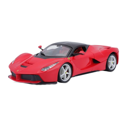 Машинка Bburago LaFerrari (в асортименті) Standart Race & Play 1:24 Red White - Retromagaz