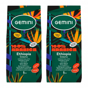 Набор Кофе Молотый 2шт Gemini Ethiopia Sidamo 250g - Retromagaz