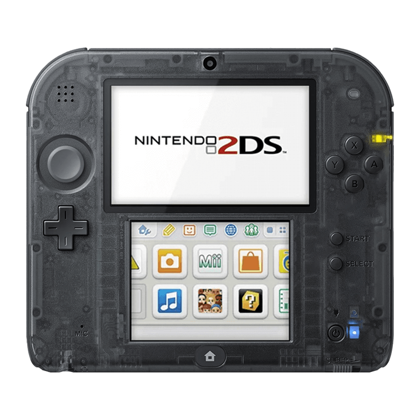 Консоль Nintendo 2DS Модифікована 32GB Clear Black + 10 Вбудованих Ігор Б/У - Retromagaz
