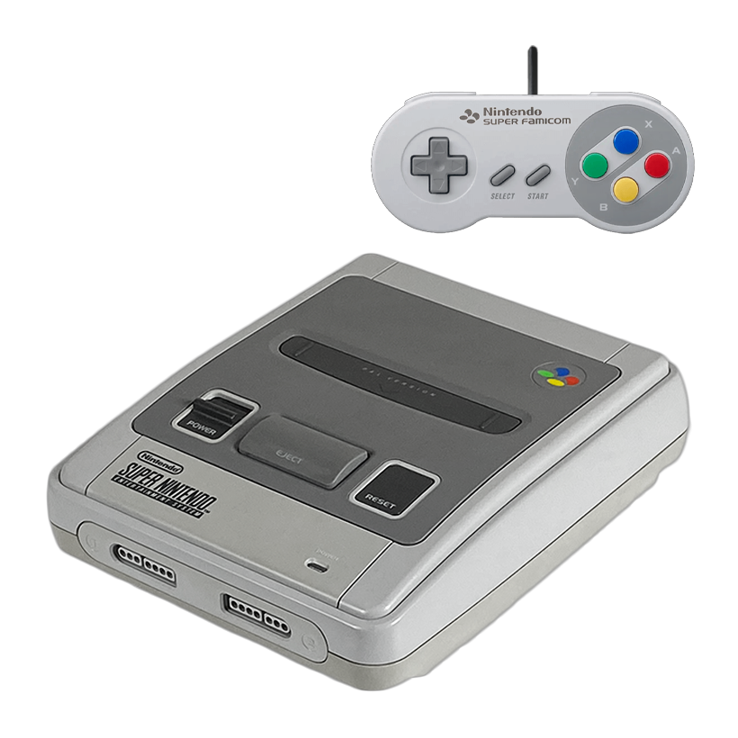 Набор Консоль Nintendo SNES SNSP-001A Europe Light Grey Б/У  + Геймпад Проводной Japan Style - Retromagaz