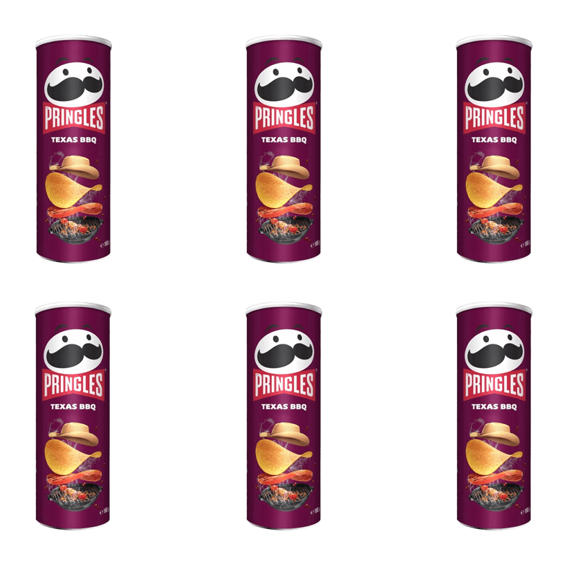 Набор Чипсы 6шт Pringles Texas BBQ 165g - Retromagaz