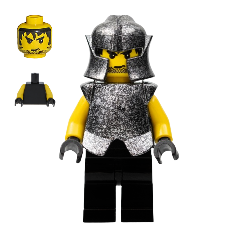 Фігурка Lego Knights Kingdom II 973 Rogue Knight 6 Black Legs Castle cas313 Б/У - Retromagaz