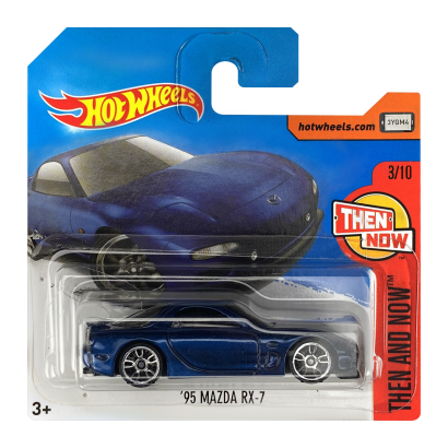 Машинка Базова Hot Wheels '95 Mazda RX-7 Then and Now 1:64 DTW90 Dark Blue - Retromagaz