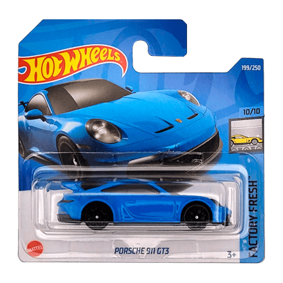Машинка Базовая Hot Wheels Porsche 911 GT3 Factory Fresh 1:64 HCT22 Blue - Retromagaz