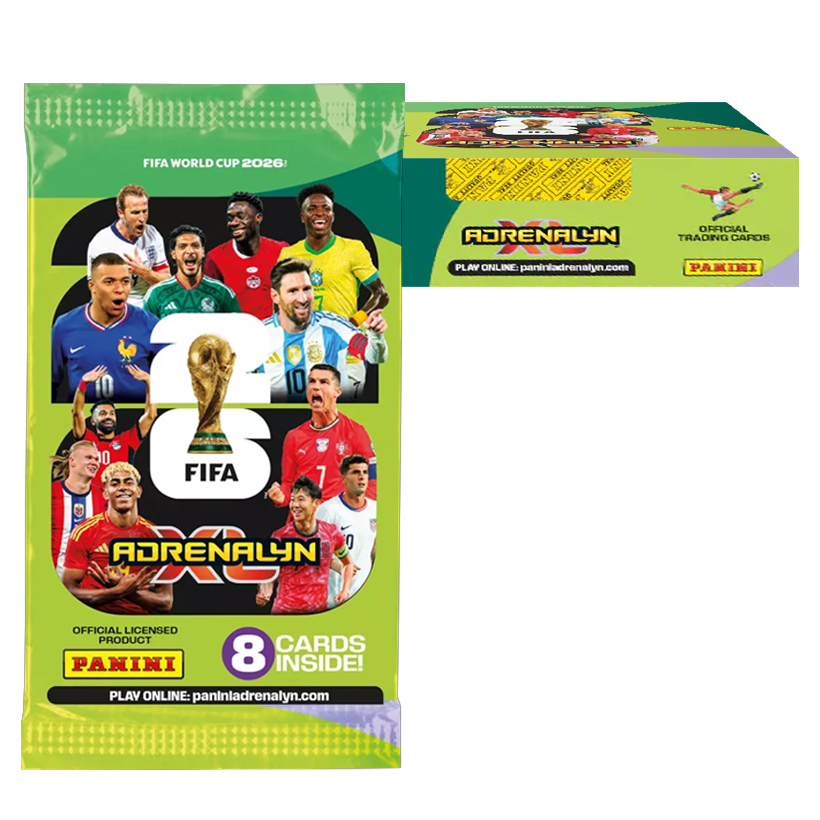 Набор Картки 24шт FIFA World Cup 2026 Adrenalyn XL 8 карт в пакете Panini - Retromagaz