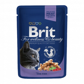 Влажный Корм Brit Premium Треска для Кошек 100g