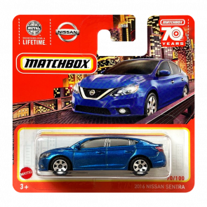 Машинка Большой Город Matchbox 2016 Nissan Sentra Metro 1:64 HLC53 Blue