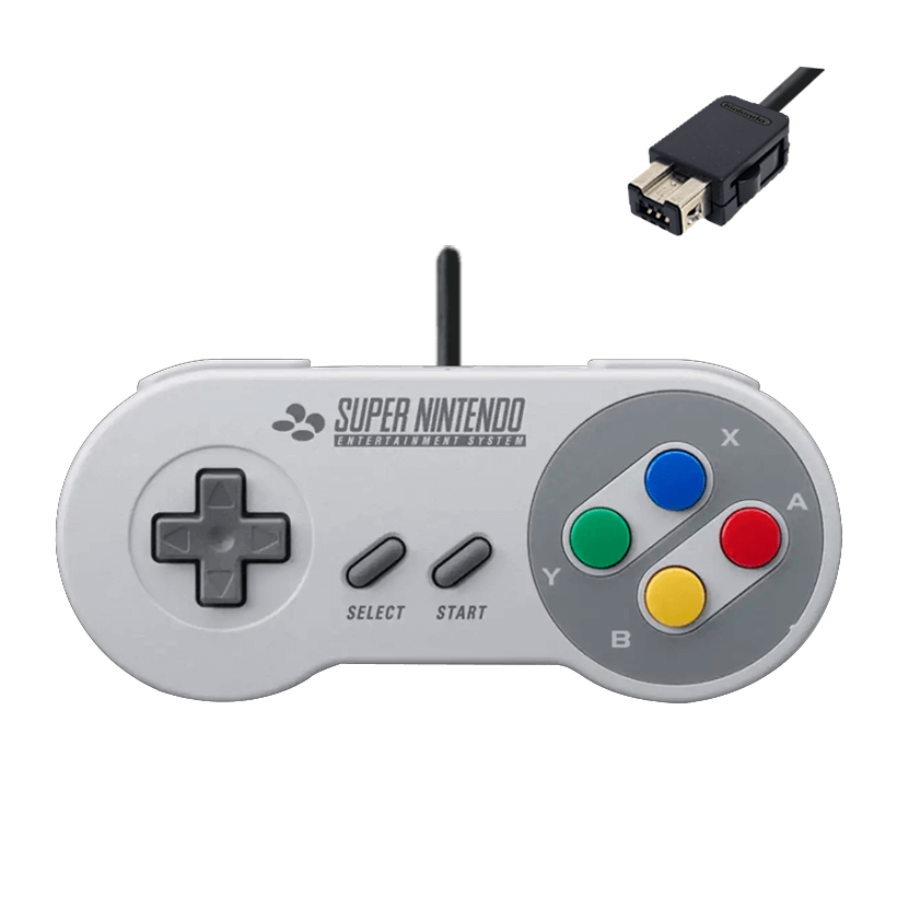 Геймпад Проводной Nintendo SNES CLV-202 Classic Mini Grey 1.5m Б/У - Retromagaz