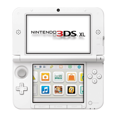 Консоль Nintendo 3DS XL Monster Hunter 4 Felyne Limited Edition Модифікована 32GB White + 10 Вбудованих Ігор Б/У - Retromagaz