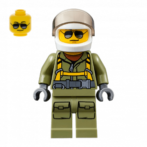 Фигурка Lego City Volcano Explorers 973pb2453 Male Worker Suit with Harness cty0697 1шт Б/У Хороший