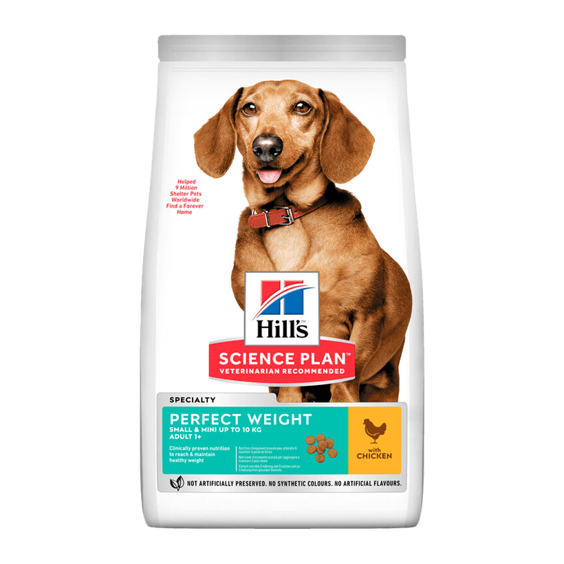 Сухий Корм для Собак Hill's Science Plan Adult Small & Mini Perfect Weight  Курка 1,5kg - Retromagaz
