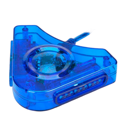 Адаптер RMC USB - Gamepad Connector 2шт Crystal Clear Blue Новий - Retromagaz