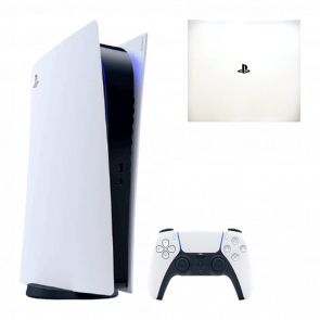 Набор Консоль Sony PlayStation 5 Digital Edition 825GB White Б/У  + Коробка