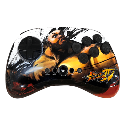 Геймпад Бездротовий Sony PlayStation 3 Fightpad: Streetfighter 4 Limited Edition Black Б/У - Retromagaz