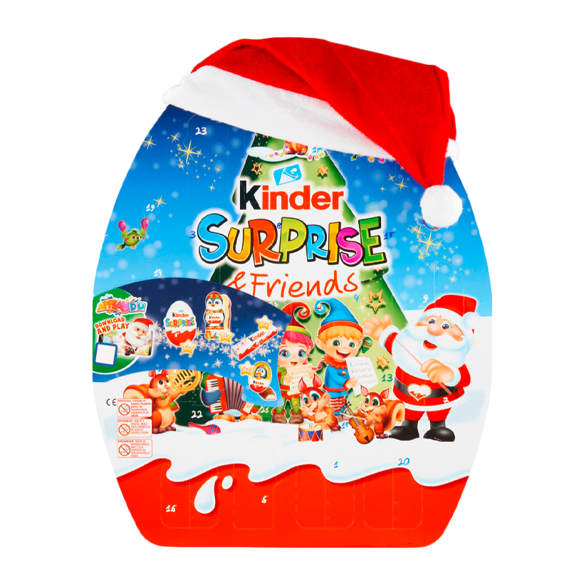 Адвент-Календарь Kinder Surprise & Friends 404g - Retromagaz