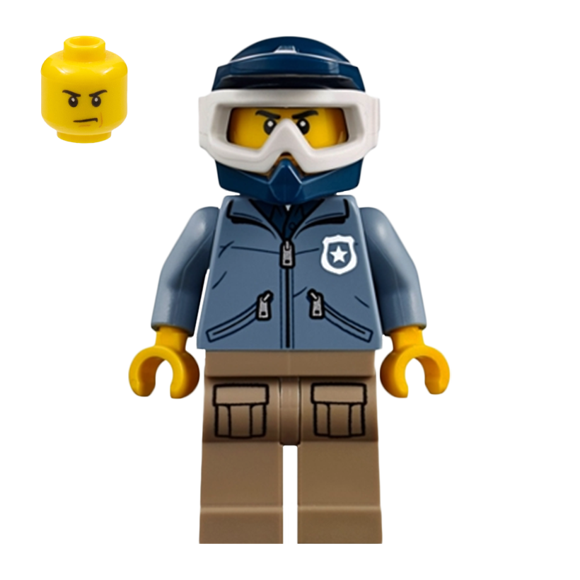 Фигурка Lego Police 973pb2915 Mountain Officer Male City cty0830 1 Б/У - Retromagaz
