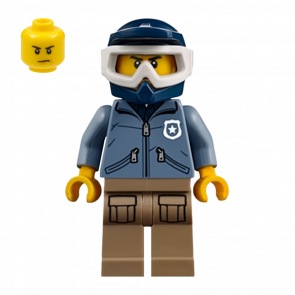 Фігурка Lego 973pb2915 Mountain Officer Male City Police cty0830 1 Б/У - Retromagaz