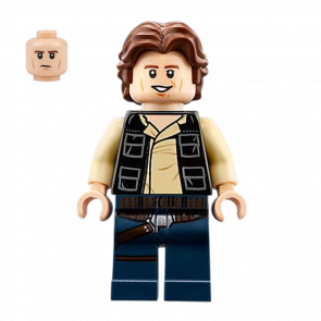 Фигурка Lego Повстанец Han Solo Black Vest with Pockets over Tan Shirt Star Wars sw0771 Б/У - Retromagaz