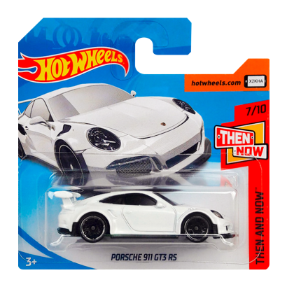 Машинка Базова Hot Wheels Porsche 911 GT3 RS Then and Now 1:64 FJX93 White - Retromagaz