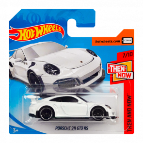 Машинка Базовая Hot Wheels Porsche 911 GT3 RS Then and Now 1:64 FJX93 White - Retromagaz