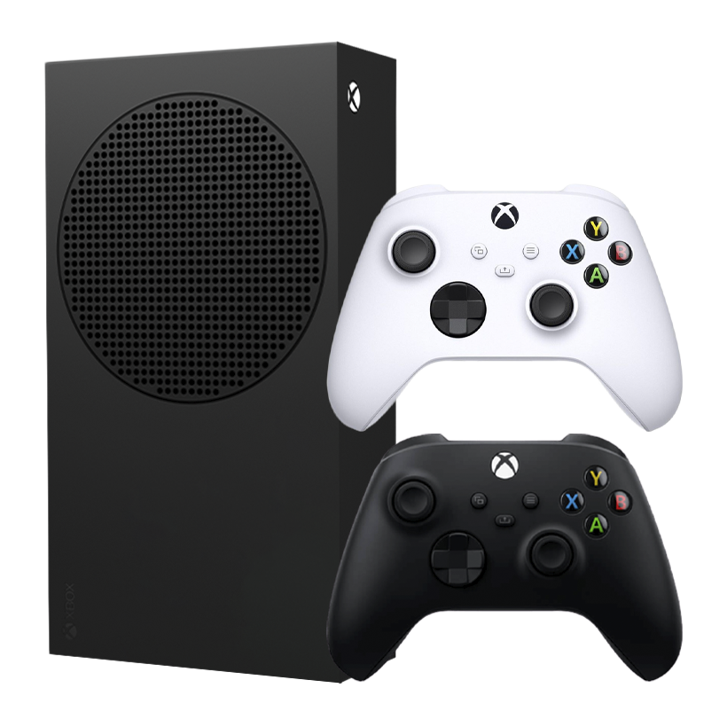 Набор Консоль Microsoft Xbox Series S 1TB Carbon Black Новый  + Геймпад Беспроводной Controller Robot White - Retromagaz