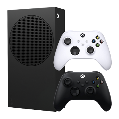 Набор Консоль Microsoft Xbox Series S 1TB Carbon Black Новый  + Геймпад Беспроводной Controller Robot White - Retromagaz