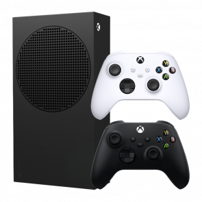 Набір Консоль Microsoft Xbox Series S 1TB Carbon Black Новий  + Геймпад Бездротовий Controller Robot White - Retromagaz