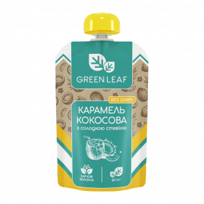 Карамель Green Leaf Кокосовая Без сахара со Сладкой Стевией 90g