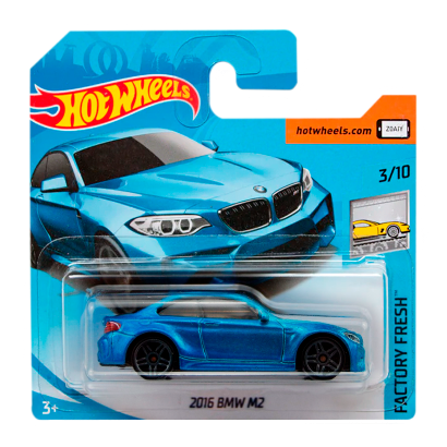 Машинка Базова Hot Wheels 2016 BMW M2 Factory Fresh 1:64 FJV53 Metallic Blue - Retromagaz