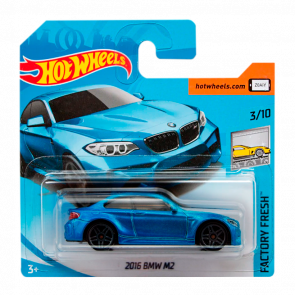 Машинка Базова Hot Wheels 2016 BMW M2 Factory Fresh 1:64 FJV53 Metallic Blue