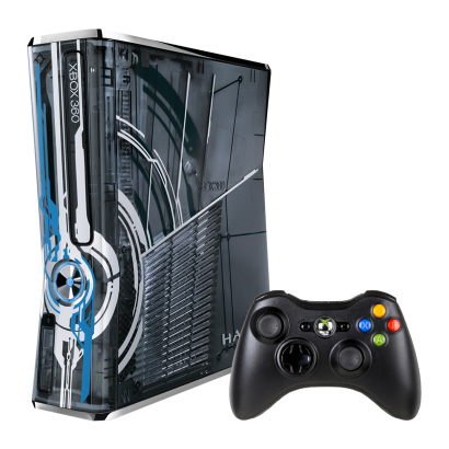 Консоль Microsoft Xbox 360 S Halo Limited Edition Freeboot 250GB Silver + 5 Встроенных Игр Б/У - Retromagaz